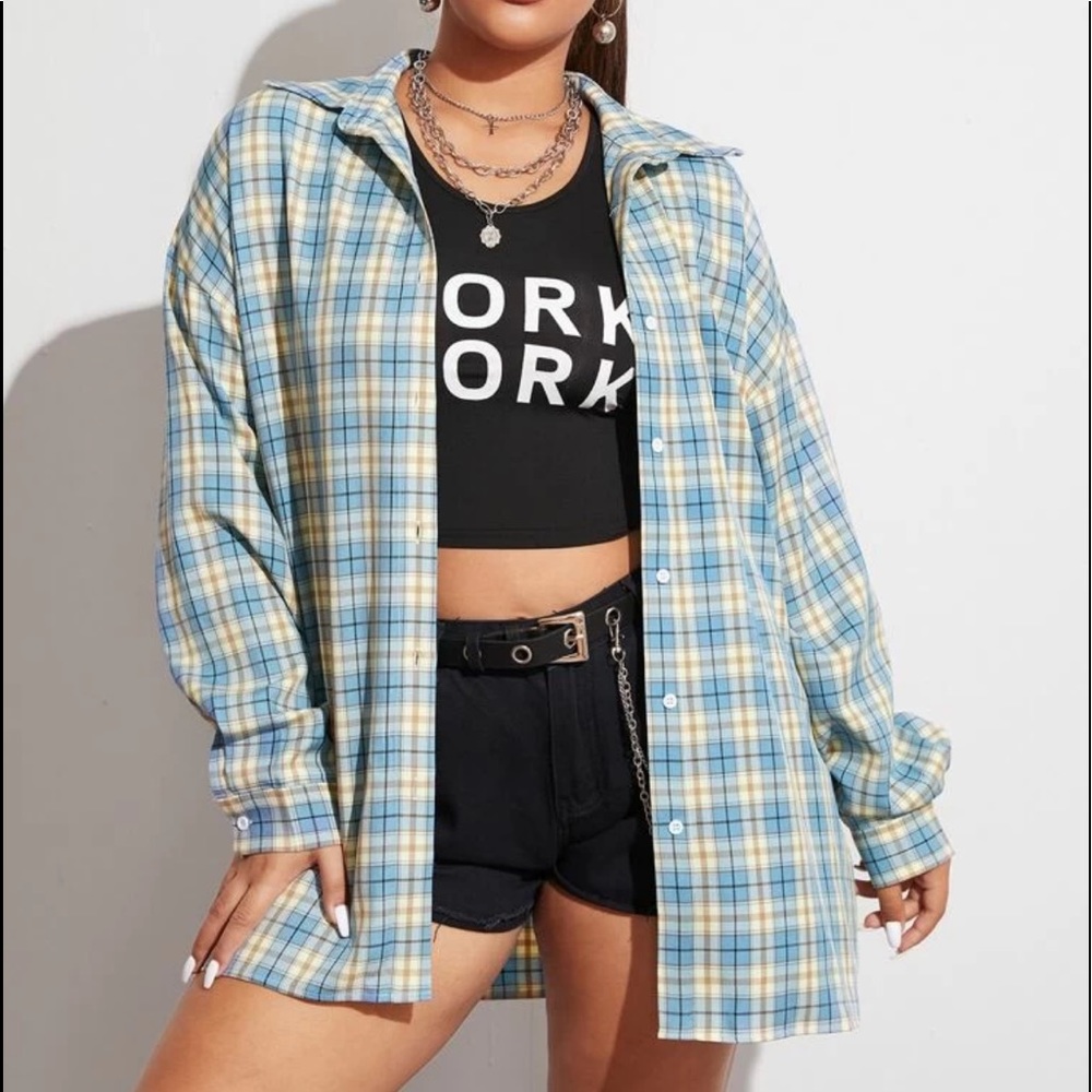 Plaid button up